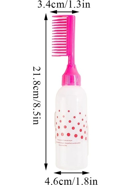 Siyah 170 ml Saç Boyası Aplikatör Şişeleri Tarak Plastik Şampuan Şişesi Saç Boyama Leke Aracı Salon Kuaförlük Malzemeleri (Yurt Dışından) fırsatları