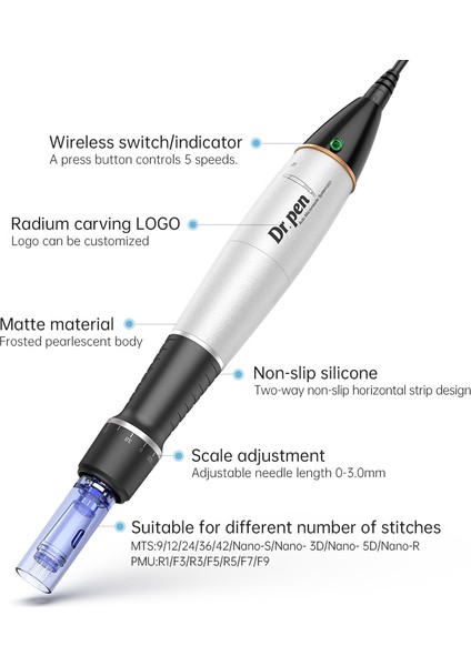 Nano 3DX10 Adet Dr.pen Ultima A1 Elektrikli Mikro Iğneleme Cilt Bakım Seti Araçları Mts Derma Rulo Mezoterapi Otomatik Mikro Iğne Terapi Güzellik Cihazı (Yurt Dışından) fırsatları