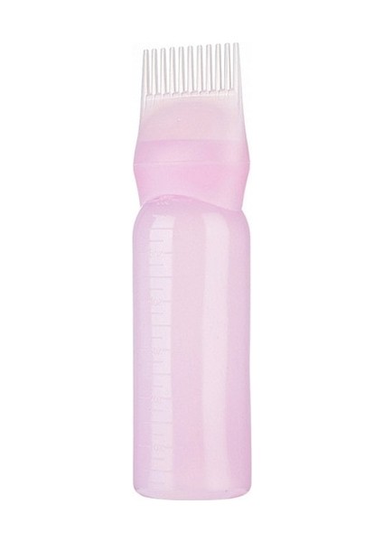 Pembe 02 120 ml Saç Boyası Aplikatör Şişeleri Plastik Doldurulabilir Şişe Çok Renkli Boyama Şişesi Tarak Fırça Şekillendirici Aracı Saç Boyama Araçları (Yurt Dışından)