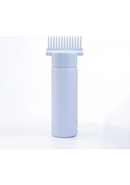 Mavi Doldurulabilir Şişe 120 ml Saç Boyası Şampuanı Plastik Aplikatör Tarak Dağıtım Salon Yağı Saç Boyama Kuaför Şekillendirici Aracı (Yurt Dışından)
