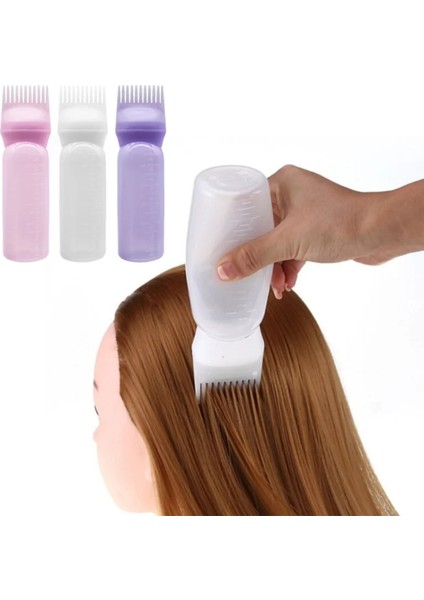 1 Adet-Mor 1/2 Adet 120ML Salon Boş Saç Boyası Şişesi Aplikatör Fırça Dağıtım Saç Boyama Boyama Şişeleri Kuaförlük Şekillendirici Aracı (Yurt Dışından)