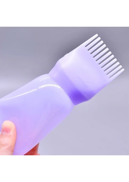 1 Adet-Mor 1/2 Adet 120ML Salon Boş Saç Boyası Şişesi Aplikatör Fırça Dağıtım Saç Boyama Boyama Şişeleri Kuaförlük Şekillendirici Aracı (Yurt Dışından)