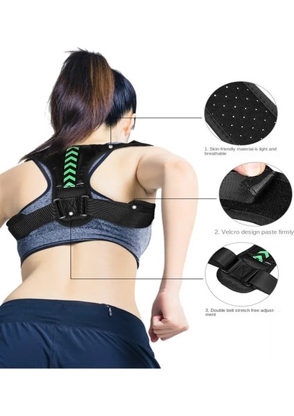 Düzenli Siyah L-Ağırlık 70-100KG Tıbbi Ayarlanabilir Klavikula Duruş Düzeltici Erkekler Woemen Üst Sırt Brace Omuz Bel Desteği Kemer Korse Duruş Düzeltme (Yurt Dışından) modelleri
