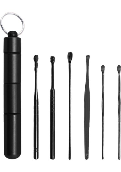 Rose Golden 6 Adet Kulak Temizleme Çubuğu Temizleme Kiti Alet Seti, Taşınabilir Saklama Kutusu ile Balmumu Sökücü Aracı (Yurt Dışından) indirimleri