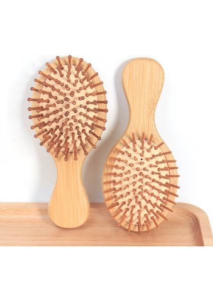 Yuvarlak Saç Fırçası Kadın Masaj Bambu Tarak Anti Statik Yüksek Kaliteli Dolaşık Açıcı Saç Dökülmesini Azaltmak Şekillendirici Araçları Saç Kesimi Aksesuarları (Yurt Dışından)