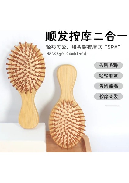 Yuvarlak Saç Fırçası Kadın Masaj Bambu Tarak Anti Statik Yüksek Kaliteli Dolaşık Açıcı Saç Dökülmesini Azaltmak Şekillendirici Araçları Saç Kesimi Aksesuarları (Yurt Dışından) fırsatları