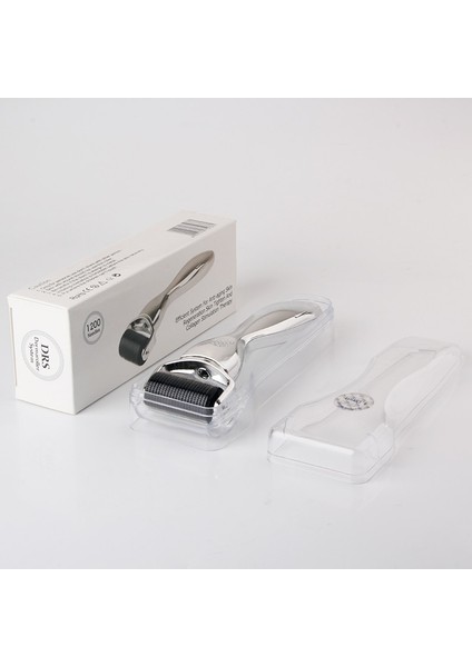 Gümüş 0.25MM Derma Rulo 1200 Mikro Iğneler Cilt Bakımı Terapi Sistemi ve Evde Kullanım Için Saç Büyümesi (Yurt Dışından)