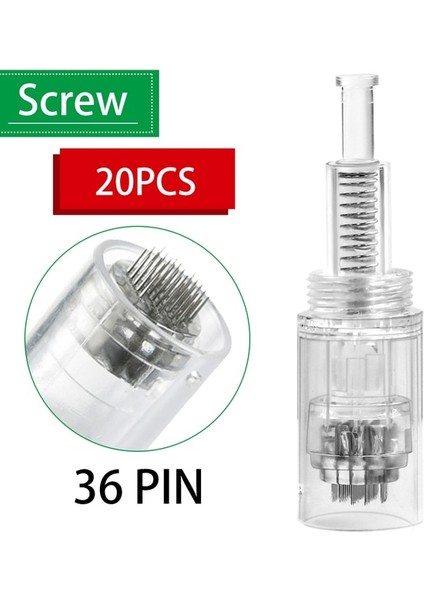 20 Adet Vida 36 Pin 100/10 Adet Dr.imp Kalem Vidası Mikro Iğneler Derma Kalemi Mikro Iğne Kartuşu Derma Silindiri 9 Pin/12 Pin/36 Pin/3d/5d Nano Cilt Bakımı (Yurt Dışından) fiyatları