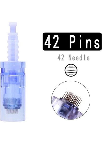 42PINS (42NEEDLE) Dr. Pen Ultima A6 Kartuş Iğne Süngü Derma Kalemi Dr.pen E30 M7 M5 Mikroiğneleme 9 12 36PIN Nano Yuvarlak Mts Pmu Eyeliner Dövme (Yurt Dışından)