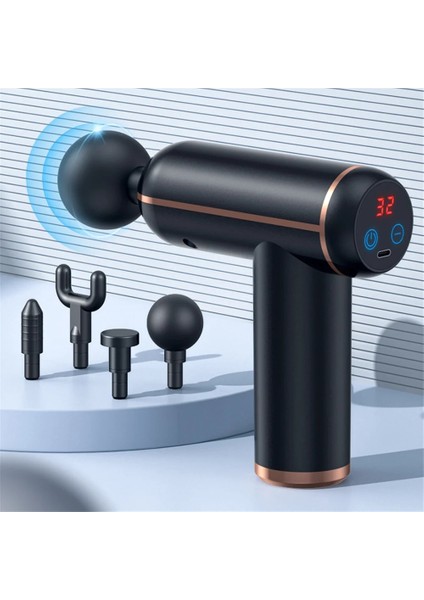 Pembe Çanta Tipi C Şarj Taşınabilir Fasya Tabancası Titreşim Masaj Tabancası Derin Doku Kas Vücut Gevşeme Mini Fitness Cihazı Için Vurmalı Tabanca Masajı (Yurt Dışından)