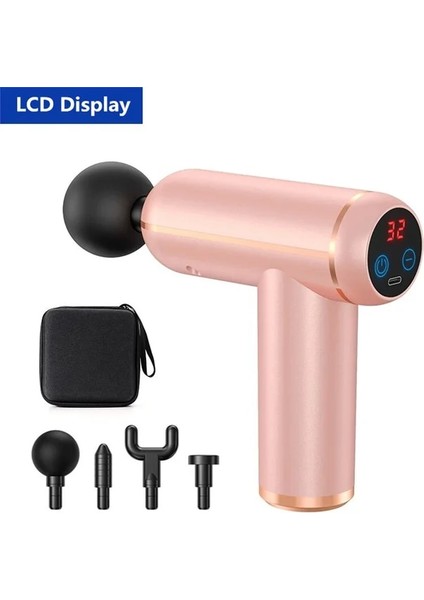 Pembe Çanta Tipi C Şarj Taşınabilir Fasya Tabancası Titreşim Masaj Tabancası Derin Doku Kas Vücut Gevşeme Mini Fitness Cihazı Için Vurmalı Tabanca Masajı (Yurt Dışından) fiyatları