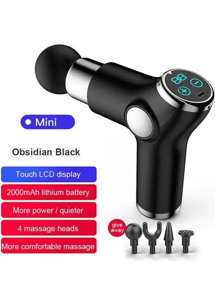 Siyah Düğme Sıkıştırma Masaj Tabancası Kas Gevşeme Masajı Taşınabilir Vurmalı Masaj Vücut Boyun Kas Gevşeme Rölyef Fitness (Yurt Dışından) fiyatları