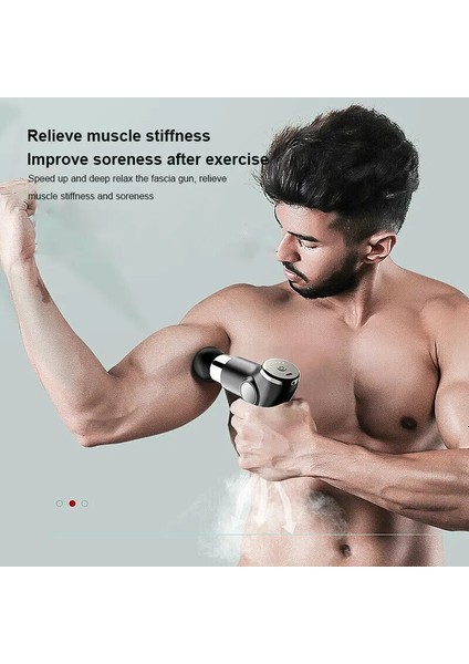 Siyah Düğme Sıkıştırma Masaj Tabancası Kas Gevşeme Masajı Taşınabilir Vurmalı Masaj Vücut Boyun Kas Gevşeme Rölyef Fitness (Yurt Dışından) fırsatları
