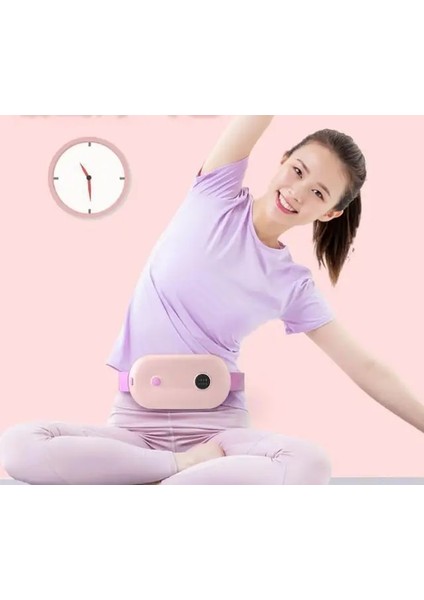 1 Adet Karın Dismenore Masajı Çok Fonksiyonlu Sıcak Sıkıştırma Titreşim Masajı Sağlık Karın Ağrısı Kesici Bel Kemerleri (Yurt Dışından)