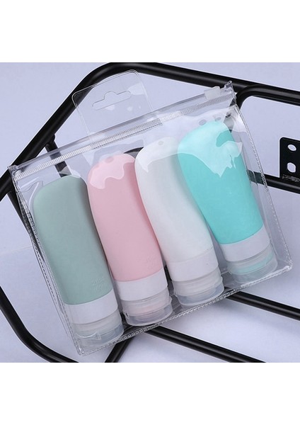 90 ml 4 Adet Silikon Seyahat Şişeleme Seyahat Kiti Şişeleme Losyon Şişeleme Depolama Şişesi Silikon Şişe Küçük Numune Şişesi (Yurt Dışından) fırsatları