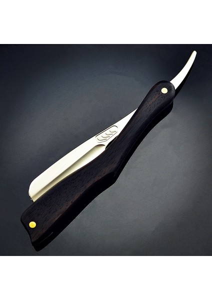 Abs Saplı Jilet Erkekler Tıraş Düz Jilet Doğal Abanoz Ahşap Saplı Karbon Çelik Bıçak Manuel Berber Tıraş Makinesi Tüy Bıçak G0131 (Yurt Dışından) modelleri