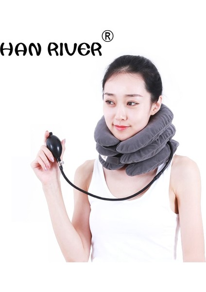 1 Adet Şişme Boyun Servikal Traksiyon Aparatı Ev Doğru Boyunluk Fizyoterapi Masaj Streç Servikal Spondiloz (Yurt Dışından) modelleri