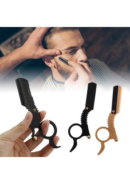 Siyah Düz Kenar Berber Jileti Saç Kesimi Sakal Kaş Tıraş Aracı Manuel Epilasyon Jilet Dahil Değil Jilet (Yurt Dışından) modelleri