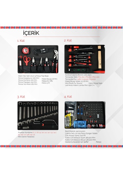 Takım Çantası 007 Bond Pro Home X 159 Parça modelleri