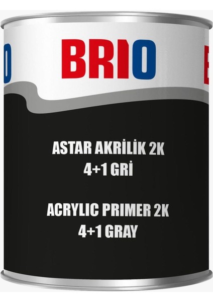 Astar Akrilik 2 K 4+1 Gri 1 L