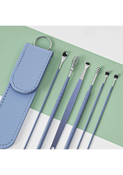 Yeşil 6 Adet Paslanmaz Çelik Kulak Temizleyici Balmumu Temizleme Aracı Seti Yeniden Kullanılabilir Kulak Temizleme Çubuğu Seti Sağlık Temizleme Kulak Kiti Yetişkinler Için Çocuklar (Yurt Dışından) modelleri