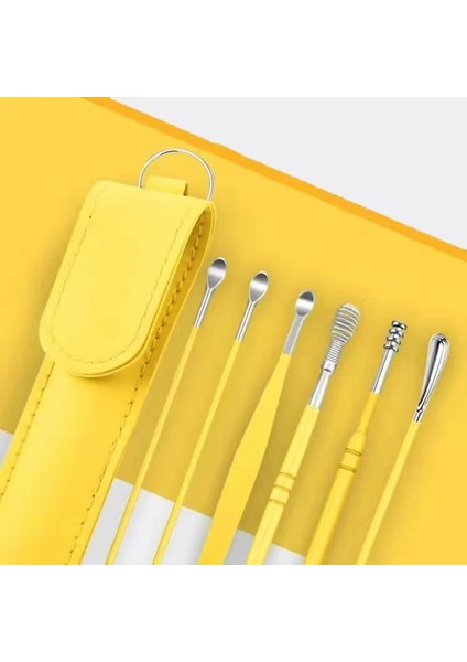 Yeşil 6 Adet Paslanmaz Çelik Kulak Temizleyici Balmumu Temizleme Aracı Seti Yeniden Kullanılabilir Kulak Temizleme Çubuğu Seti Sağlık Temizleme Kulak Kiti Yetişkinler Için Çocuklar (Yurt Dışından) fırsatları