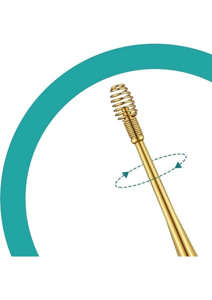 Gül Altın Paslanmaz Çelik Kulak Kiri Toplayıcılar Earpick Balmumu Sökücü Küret Kulak Temizleme Çubuğu Temizleyici Kulak Temizleyici Kaşık Bakım Kulak Temizleme Aracı Sağlık (Yurt Dışından)