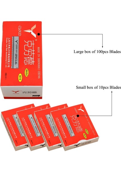 C0013A-04 (100 Adet) Meisha 50/100 Adet Emniyet Saç Bıçak Jilet Paslanmaz Çelik Kuaförlük Giyotin Inceltme Bıçağı Salon Tıraş Bıçağı C0013A (Yurt Dışından) fiyatları