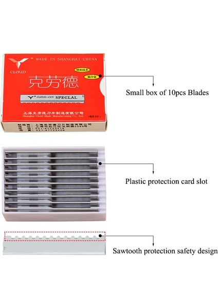 C0013A-04 (100 Adet) Meisha 50/100 Adet Emniyet Saç Bıçak Jilet Paslanmaz Çelik Kuaförlük Giyotin Inceltme Bıçağı Salon Tıraş Bıçağı C0013A (Yurt Dışından) modelleri