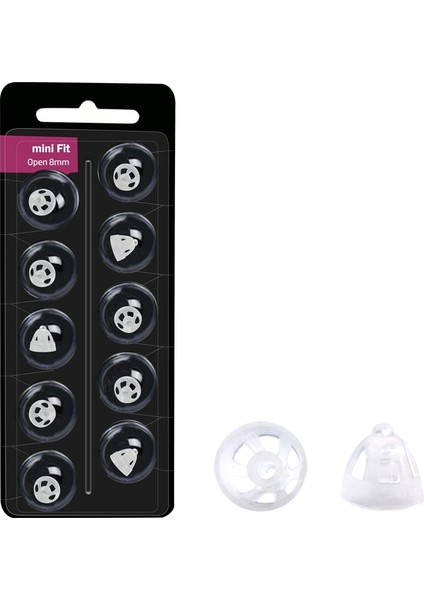 Mini Fit 8mm Açık Işitme Cihazı Uçları Minifit Yedek Açık Kubbe Mini Fit Açık 8mm 10MM Oticon Rıtec Rıc Işitme Cihazları (Yurt Dışından) modelleri