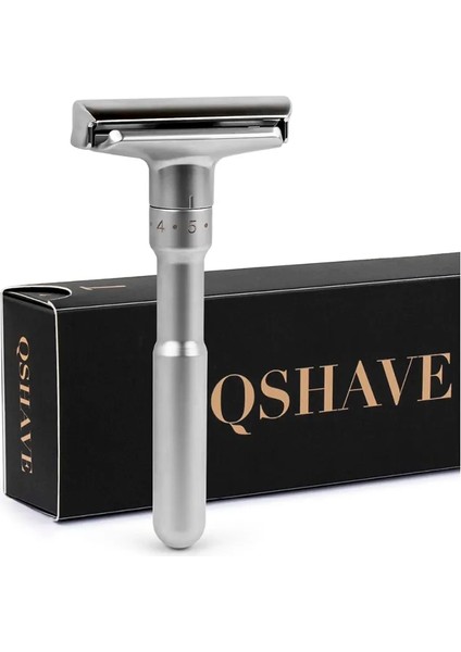 Tıraş Makinesi ve Tutucu Qshave Ayarlanabilir Emniyetli Tıraş Makinesi Çift Kenarlı Klasik Erkek Tıraş Hafif Ila Agresif 1-6 Dosya Epilasyon 5 Bıçaklı Tıraş Makinesi (Yurt Dışından) fiyatları