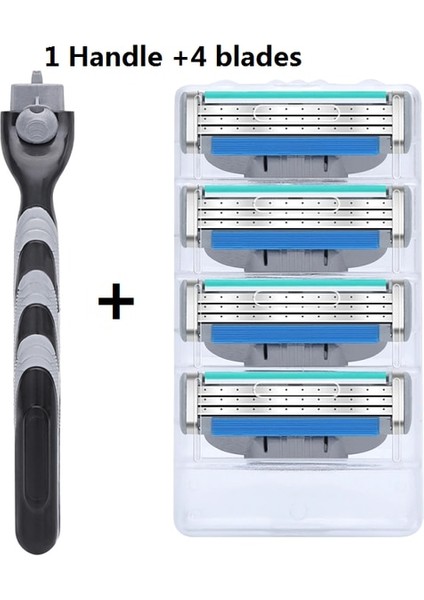 1 Sap 4 Bıçak 1 Sap +4 Bıçak/erkek Güvenli Tıraş Makinesi Yedek Başlıklar Keskin Dayanıklı Paslanmaz Çelik Tıraş Kartuşları Mach 3 Tıraş Bıçağı (Yurt Dışından) fiyatları