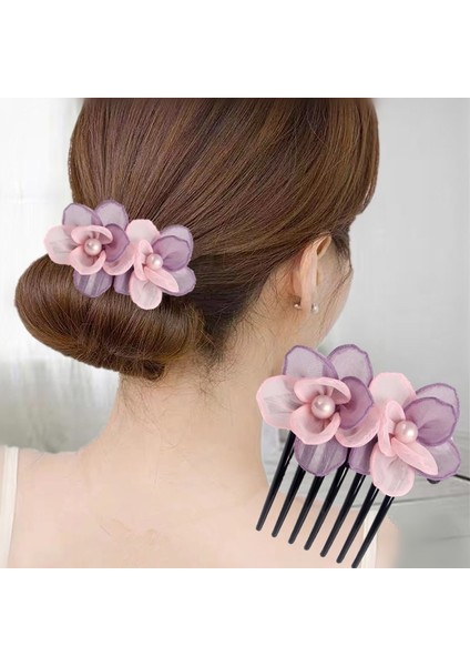 Mavi 1 Adet Çiçek Saç Tarak Klip Boncuk Şapkalar Vintage Tokalar Kadın Saç Aksesuarları Gelin Düğün Headdress (Yurt Dışından) fiyatları