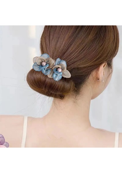 Mavi 1 Adet Çiçek Saç Tarak Klip Boncuk Şapkalar Vintage Tokalar Kadın Saç Aksesuarları Gelin Düğün Headdress (Yurt Dışından) modelleri