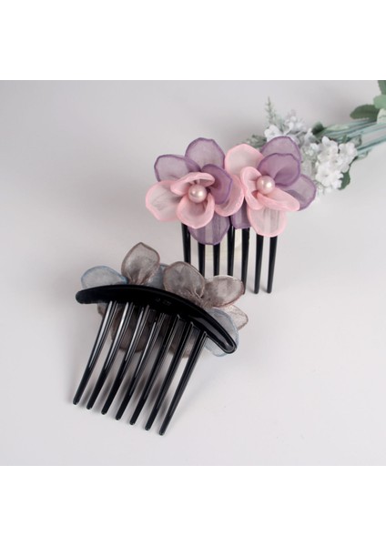 Mavi 1 Adet Çiçek Saç Tarak Klip Boncuk Şapkalar Vintage Tokalar Kadın Saç Aksesuarları Gelin Düğün Headdress (Yurt Dışından) fırsatları