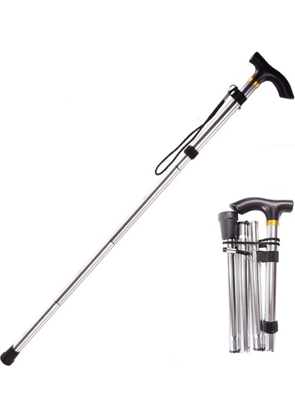 Bk Baston Yürüyüş Trekking Bastonları Trail Ultralight Beş Seviye Ayarlanabilir Bastonlar Alüminyum Alaşımlı Katlanır Baston (Yurt Dışından) modelleri