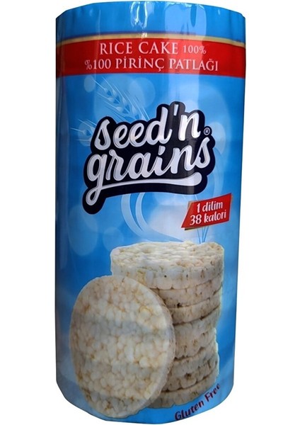 Seed'n Grains Şekersiz 2'li Atıştırmalık Set Pirinç ve Karabuğday Patlağı 2 Adet