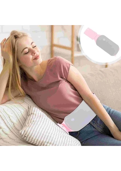 Gri 1 Adet Elektrikli Bel Kemeri Maia Dönemi Krampları Dönemi Kramp Simülatörü Bel Desteği Kemer Isıtma Yastığı Sarma Adet Rölyef Pedi (Yurt Dışından)