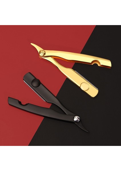 Altın Yeni Erkek Düz Kuaför Jilet Epilasyon Tıraş Çinko Alaşımı Koltuk Altı Saç Katlanır Jilet Epilasyon Aracı (Yurt Dışından) modelleri