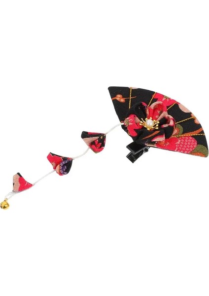 Kırmızı 1 Adet Fan Firkete Tsumami Zaiku Kanzashi Fan Sakura Saç Tokası Geleneksel Japon Kimono Aksesuarları Geyşa Püskül Firkete (Yurt Dışından) fırsatları