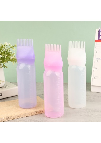 Beyaz 1 Adet 120 ml Plastik Saç Yağı Aplikatör Şişesi Kuaförlük Şampuan Şişesi Saç Boyası Doldurulabilir Şişe Saç Boyama Şekillendirici Araçları (Yurt Dışından)