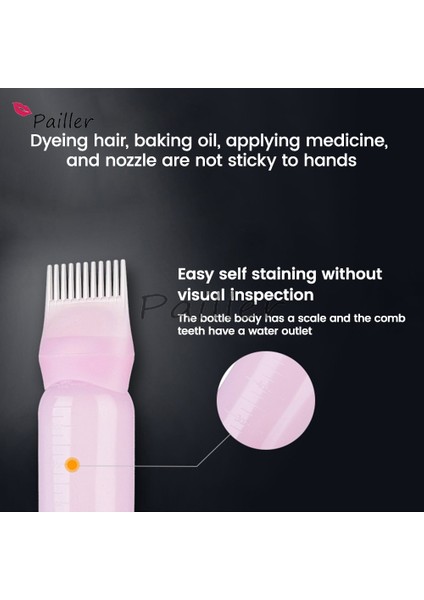 Mor 120ML Saç Boyası Aplikatör Saç Yağı Sprey Şişesi Yağ Şişesi Saç Şekillendirici Aracı Aksesuarları Kök Tarak Aplikatör Şişesi Berber (Yurt Dışından)
