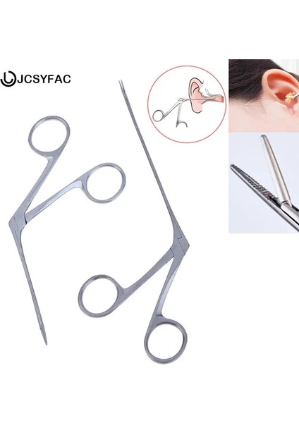 Kısa 1 Adet Kulak Burun Temizleyici Pense Pick Kulak Kirini Sökücü Hartman Mikro Timsah Timsah Veteriner Forseps Cımbız Otoskop Aracı (Yurt Dışından)