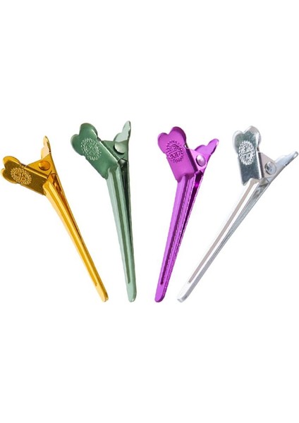 Altın 20 Adet Salon Bölme Ördek Fatura Klipleri Çok Renkli Metal Kuaförlük Kesit Kaymaz Timsah Saç Tokası Kutusu ile (Yurt Dışından) fırsatları