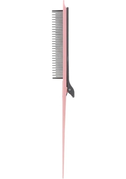 Siyah-7 Nokta-Kuyruk Vurgulama Tarak Parlak Tarak Nokta-Kuyruk Plastik Tarak Kuaför Renk Fırça Şekillendirici Tarak Aracı Örgü Saç Tokası ile (Yurt Dışından)