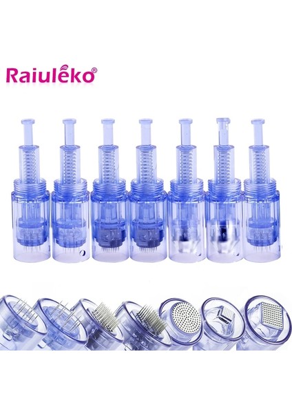 10 Adet 100/50/10 Adet Vida Bağlantı Noktası Iğne Kartuşu Derma Araçları 9/12/36/42/nano/3d/5d Kare Nano Mikro Iğne Yedek Dövme Ucu (Yurt Dışından)