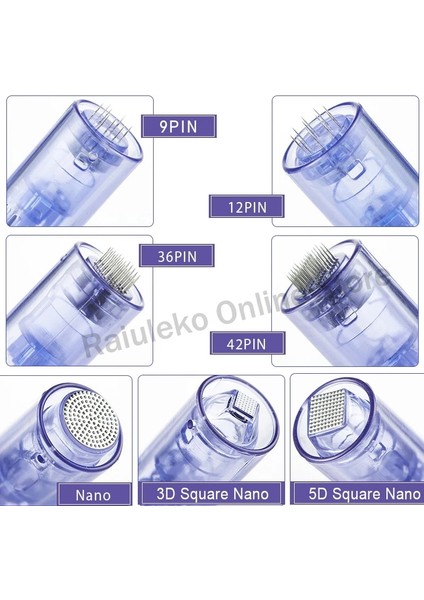 10 Adet 100/50/10 Adet Vida Bağlantı Noktası Iğne Kartuşu Derma Araçları 9/12/36/42/nano/3d/5d Kare Nano Mikro Iğne Yedek Dövme Ucu (Yurt Dışından)