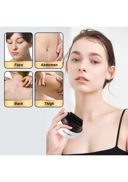 1200 Pin-0,5 Hello Face Dermaroller 1200 Pin Microneedle Bio Roller G4 Saç Büyüme Vücut Çatlaklarını Giderme Ayrı Kapaklı Cilt Bakımı (Yurt Dışından)
