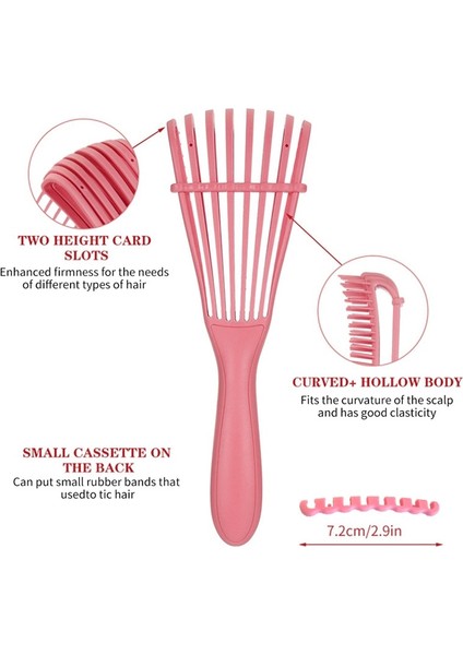 Pembe 1 Adet Ahtapot Tarak Çok Fonksiyonlu Saç Pürüzsüz Saç Kaburga Kabarık Saç Derisi Masaj Tarak Kıvırcık Saç Fırçası Için Uygun (Yurt Dışından) fiyatları