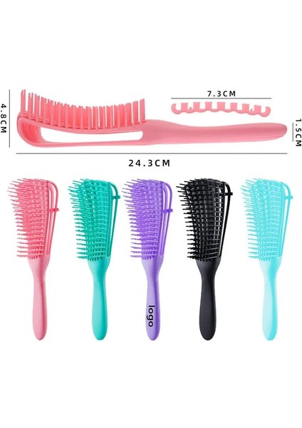Pembe 1 Adet Ahtapot Tarak Çok Fonksiyonlu Saç Pürüzsüz Saç Kaburga Kabarık Saç Derisi Masaj Tarak Kıvırcık Saç Fırçası Için Uygun (Yurt Dışından) fırsatları